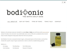 Tablet Screenshot of boditonic.com